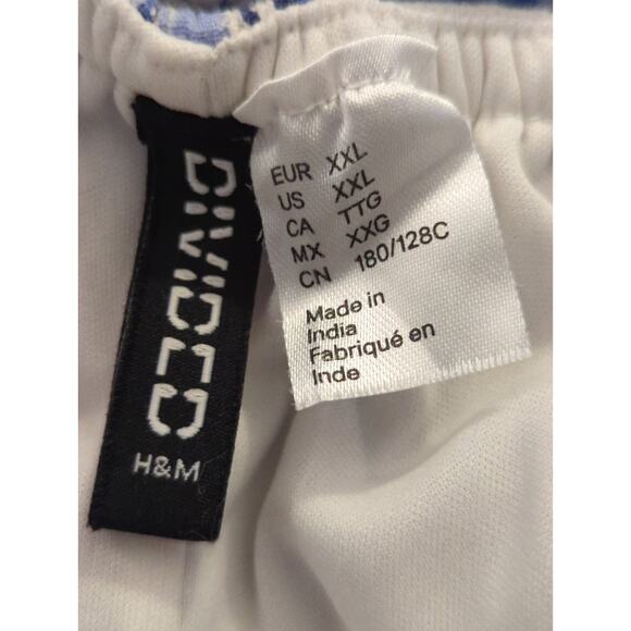 H&M Womens‎ Balloon Sleeve Pure Cotton Open-Back Dress XXL Cottage Core Coquette - Picture 14 of 14